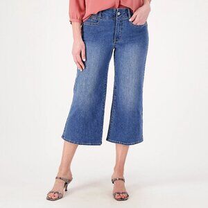 NYDJ Cool Embrace Wide Leg Denim Jeans - Compass Size 12 Tall